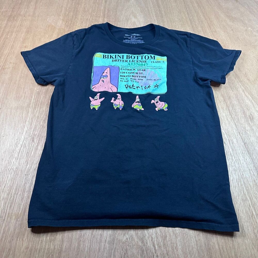 SpongeBob Patrick Star Bikini Bottom License T-Shirt M Nickelodeon